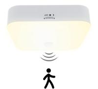 Toowell Lámpara de techo con batería de 10000 mAh con detector de movimiento, para interior, funciona con pilas, con detector de movimiento, para garaje, sótano, baño, luz blanca cálida