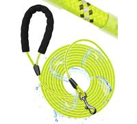 Toozey Correa de arrastre para perros - Impermeable y reflectante para seguridad - Ligera, fuerte y robusta, correa de entrenamiento con asa para la mano, 5 m/10 m/15 m/20 m para perros pequeños