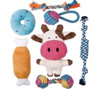 Toozey Juguetes para Perros, Juguetes para Cachorros, 7 Juguetes para Cachorros a Partir de 8 semanas, Juguetes interactivos para Perros para aburrimiento, Juguetes masticables para Perros pequeños y