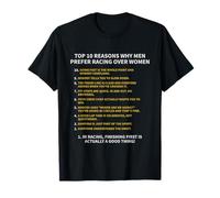 Top 10 Razones por Las Que los Hombres Prefieren Correr sobre Las Mujeres Camisa Divertida Camiseta