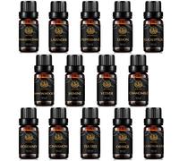 Top 14 100% puro aromaterapia aceite esencial set para Diffuser-(jazmín, sándalo, incienso, vetiver, lavanda, eucalipto, naranja, limón etc),aceites esenciales Set para humidificador