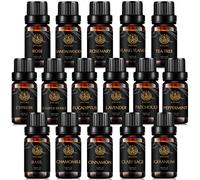 Top 16 aromaterapia aceite esencial set para difusor, 100% Pure aceite Essential Set para humidificador, grado terapéutico aceites esenciales Set-baya de enebro, lavanda, Ylang Ylang, Rose aceite etc