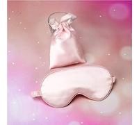 Top Beauty Eyepatch, sombra de ojos de seda pura, doble cara, sombra de ojos, cubierta de máscara para dormir, máscara para ojos, máscara para ojos, protección para la salud del sueño (Pink)