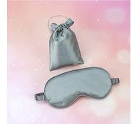 Top Beauty Eyepatch, sombra de ojos de seda pura, doble cara, sombra de ojos, cubierta de máscara para dormir, máscara para ojos, máscara para ojos, protección para la salud del sueño (Grey)