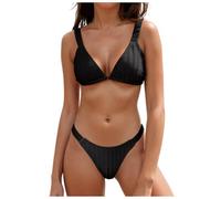 Top Bikini Mujer Conjunto De Bikini De Dos Piezas para Mujer Bikinis con Control Abdomen Bañador Maxi Push Up Acolchado Braguitas Estilo Boho para La Playa Trajes Baño Dos Piezas