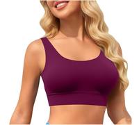 Top Bikini Mujer Parte de Arriba Bikini Triangulo Sujetador Escote en U Push Up con Relleno Superior Bikinis Sólido Sexy Bralette Push Up Lingerie Verano Playa Bañadores Mujer Deportivo Casual
