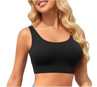 Top Bikini Mujer Parte de Arriba Bikini Triangulo Sujetador Escote en U Push Up con Relleno Superior Bikinis Sólido Sexy Bralette Push Up Lingerie Verano Playa Bañadores Mujer Deportivo Casual
