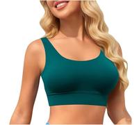 Top Bikini Mujer Parte de Arriba Bikini Triangulo Sujetador Escote en U Push Up con Relleno Superior Bikinis Sólido Sexy Bralette Push Up Lingerie Verano Playa Bañadores Mujer Deportivo Casual
