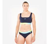 Top Bikini Natación Speedo Mujer Azul-Amarillo 40