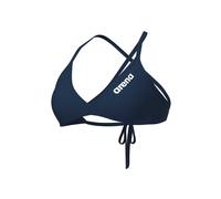Arena Performance Team Solid Top Bikini, Bañador Deportivo de Mujer para Piscina, Bañador de Secado Rápido en Tejido Arena Maxfit Eco, Resistencia al Cloro y al Salitre, Protección UV UPF 50+