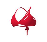 ARENA Performance Team Top Bikini Deportivo para Mujer, Bañador de Secado Rápido, Tejido Maxfit Eco Resistente al Cloro, Protección UV, Tejido Frontal Forrado