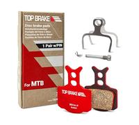 Top Brake Pastillas de freno de disco para bicicleta de montaña Formula Cura R1/T1/C1 Cura-E | descenso, bicicletas de trail | Opción silenciosa, versión de alto rendimiento, color rojo (PIN incluido)