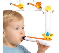 TOP BRIGHT Juguetes sensoriales 3 en 1 para niños con autismo, juguetes Montessori para niños de 3, 4, 5 años con silbato, soplando bolas, bolas flotantes, regalo de cumpleaños