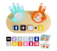 Top Bright Montessori Juguete Educativo de Aprendizaje numérico para niños pequeños - Juguetes matemáticos para Contar Dedos, enseñanza de Juguetes de educación temprana para niños a Partir de 3 años