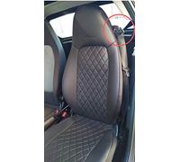 Top Car Athens || Rhombus | Dos fundas de asiento de coche de lujo | de piel sintética y sintéticos | 100% ajuste perfecto, compatible con Smart Fortwo (450) | Juegos de fundas de asiento | Colores