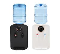 Top Carga de dispensador de agua encootero de escritorio con 3 Temp Ajustes Sala fría caliente para 1-5 Botellas de Gallón Ideal para Home Office Dorm Quiet Energy Saving Safety Lock Características d