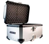 Top Case GPR Tech Norden 901 2022/2023 e5 Top Case ALPI-Tech 45 LT. Plata Estuche Superior en Aluminio, Color Plateado con Placa específica incluida Capacidad 45 LT.