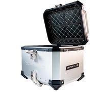Top Case GPR Tech Tiger 1200 GT/Rally 2022/2023 e5 Top Case ALPI-Tech 35 LT. Silver Estuche Superior en Aluminio, Color Plateado con Placa específica incluida Capacidad 35 LT.