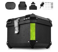 Top Case Moto - Baúl universal para moto - Plástico ABS impermeable - Maleta para casco con cerradura de seguridad - Soporte de montaje universal - Impermeable y resistente a caídas y antirrobo (45 L)