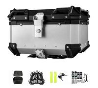 Top Case Moto, Equipaje Impermeable para Motocicletas, Caja de Cola de Motocicletas con Cerradura de Seguridad, Cofres de Moto para Almacenamiento Cascos, Aluminio Top Case Mayoría Motoes y Maxi
