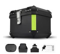 Top Case Moto Universal para Motocicleta, Cofres para Almacenamiento Cascos, Caja de Cola de Moto con Cerradura de Seguridad, Plástico ABS Impermeable (45L)