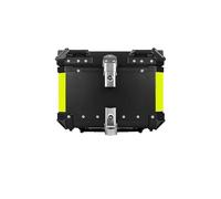 Top Case Motos Baúl Superior Motocicleta Caja Trasera Universal Aluminio Maletero 45L 55L 65L Resistente Al Agua Cerradura Y Cojín Bolsa De Moto(55L Black)