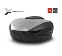Top case shad sh59x expandible de aluminio de 59 litros con placa (3 volúmenes