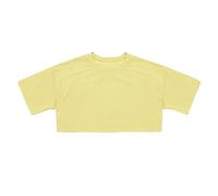 Top Chica Deporte Manga Corta Corte suelto Top Casual Yoga Fitness Transpirable Cómodo para Adolescente Ropa Diaria, amarillo, 12-13 Años