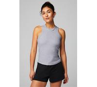 Top con sujetador incorporado acanalado Fabletics Gray Womens XXL-1X