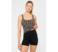 Top con sujetador incorporado PureLuxe Fabletics Brown Womens XS