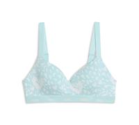 PUMA Printed Padded Top Sujetador Deportivo, Verde Menta, XL Mujeres
