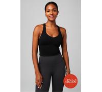 Top corto con sujetador incorporado Anywhere Fabletics Negro Womens L