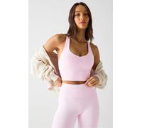 Top corto con sujetador incorporado Anywhere Fabletics Rosa Womens L