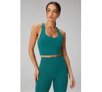 Top corto con sujetador incorporado Anywhere Fabletics Verde Womens L