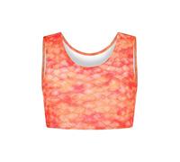 Top corto de sirena Sunset Splash, naranja, 12-14 Años