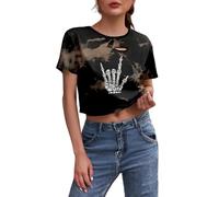 Top Corto Mujer Otoño Oversize Tank Básica Personalizadas Granate Asimetrico Botones Chicas Camisera Formales XL Lisa Americanos Año Rey Jerseis Reflectante Calientitas Jovenes