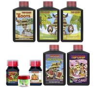 TOP Crop Coco Starter Pack - Kit Completo de Fertilización Profesional para Cultivo en Coco | Incluye Top Roots, Coco A+B, PK 13-14, Top Candy, Big One, Top Bud y Micro Vita