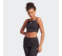 Top crop tirantes finos, Brand of Love Mujer Talla S. Color Negro