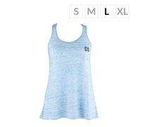 Top de entrenamiento femenino Talla L azul marmolado Capital Sports