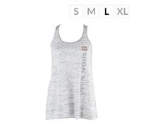 Top de entrenamiento femenino Talla L blanco marmolado Capital Sports