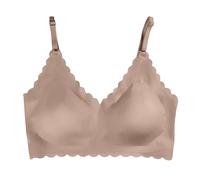 Top de fitness Sujetador para mujer sin ropa interior Sujetador suave sin aros Sujetador cómodo Mi carrito Ver, caqui, L