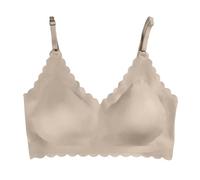 Top de fitness Sujetador para mujer sin ropa interior Sujetador suave sin aros Sujetador cómodo Mi carrito Ver, beige, S
