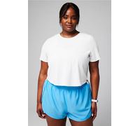 Top de manga corta Essential Air Fabletics Blanco Womens 4X plus