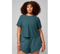 Top de manga corta Essential Air Fabletics Verde Womens 3X plus