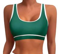 Top de Mujer Bañadores Deportivo Blusa de Bikini Halter Sujetador Bañador Sexy de Espalda Descubierta Tops de Bañador de Surf Blusa Natación al Aire Libre de Vacaciones