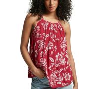 Superdry Vintage Beach Cami Top, Floral Red, S para Mujer