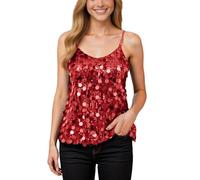 Top de satén para Mujer, Elegante, Espagueti, Cuello en V, básico, de Seda, sin Mangas