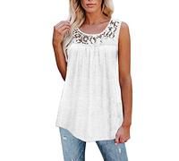 Top de verano para mujer, cuello en V, camiseta básica con tirantes, elegante, ligera y aireada, camiseta de verano de color sólido, holgada, sin mangas, camiseta de punto, blusa de playa, bohemia