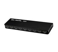 Top Deals Ultra HD 8 puertos 1 en 8 salidas 1x8 HDMI Splitter Audio Video 1080P para HD HDTV 3D DVD (Color: como se muestra, tamaño: talla única)
