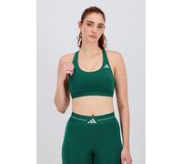 adidas Mujer Optime Essentials Workout Medium Support Bra, Collegiate Green, L